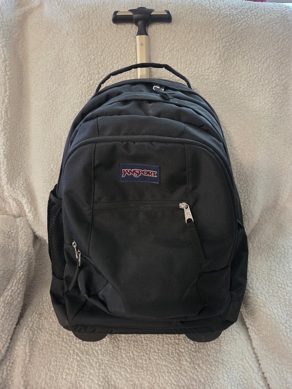 JanSport Driver 8 Rolling Backpack Wheeled Travel Bag – Black TN89