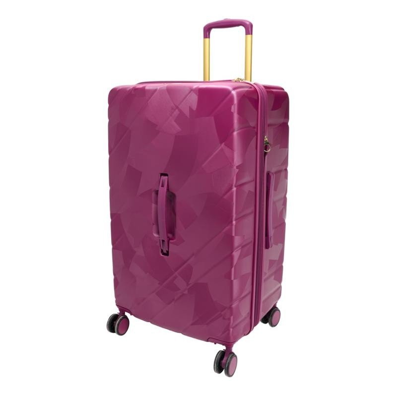 Samantha Brown 30″ Trunk Style Case Spinner Luggage Purple NWT