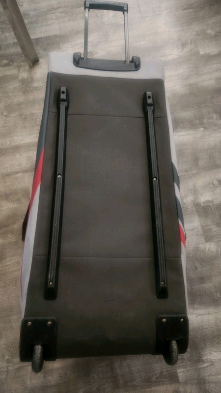 Fox Racing Shuttle Roller Gear Bag Gray 32x17x16 BLACK RED gallery