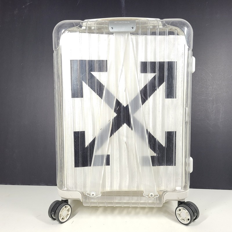 OFF WHITE X RIMOWA See Through 36L Case Logo Suitcase Carry On White