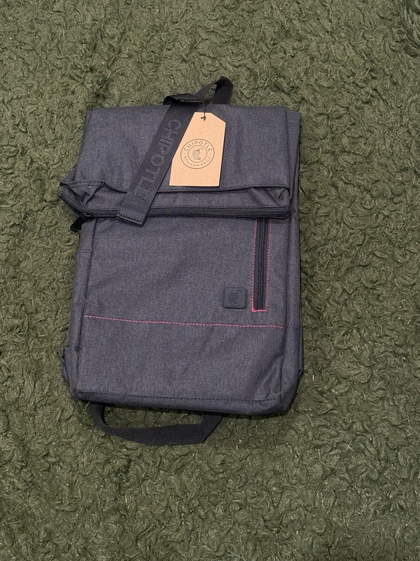 Chipotle Mexican Grill Branded Backpack / Laptop Bag – Gray