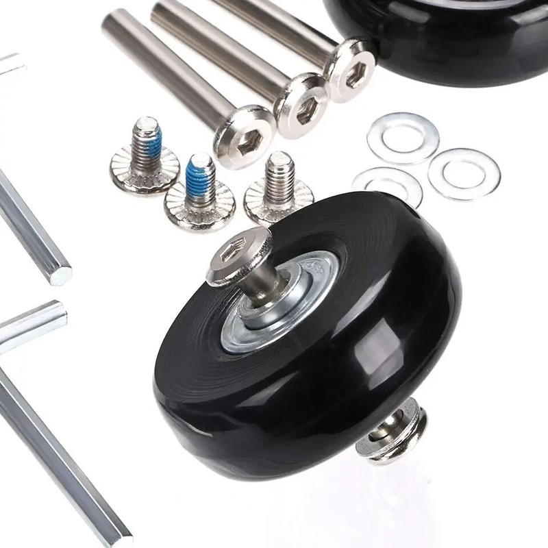 4PCS Luggage Suitcase Replacement Wheels 50 X 18Mm Set gallery