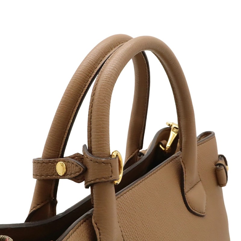 Pre-Owned BURBERRY House Check Nova Check Handbag 2WAY Shoulder Bag gallery