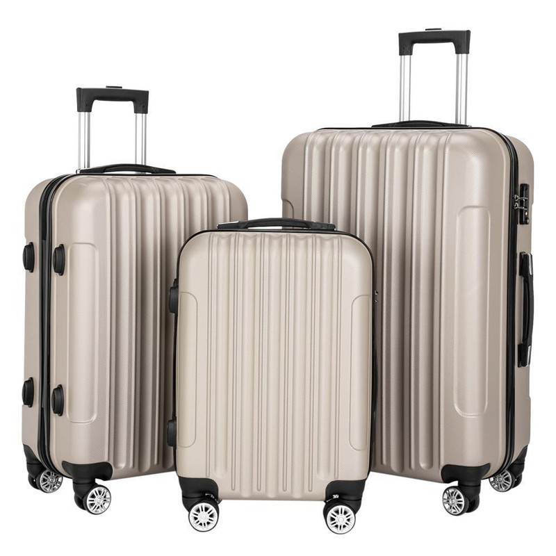 20″24″28″ Nested Spinner Wheels Suitcase Luggage Set TSA Lock Storage Bag Colors