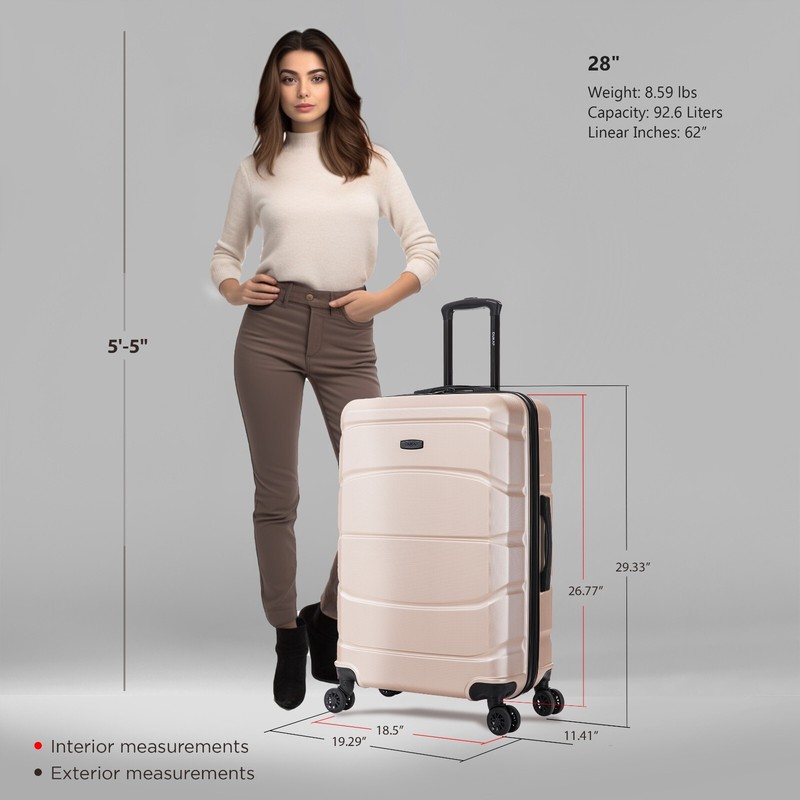 Dukap Sense 28" Hard Shell Lightweight Luggage Spinner Wheels Travel Suitcase gallery