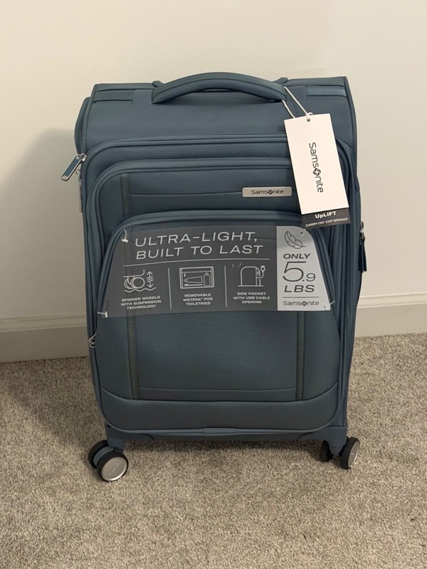 Samsonite UpLift Carry-On Expandable Spinner Luggage Elemental Blue USB 5.9lb gallery