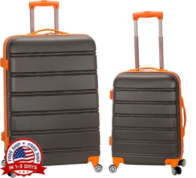 Maleta Rígida Con Ruedas Giratorias Expandibles, Color Carbón, 2 Piezas (20/28)