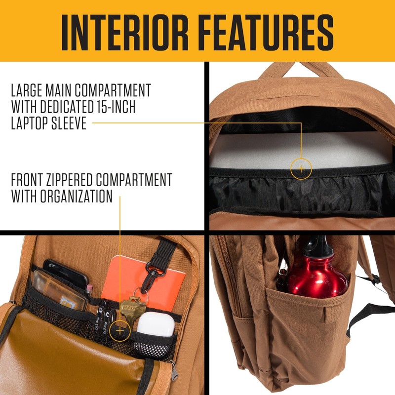 Carhartt 25L Classic Backpack, Durable Water-Resistant Pack W/ 15" Laptop Sle... gallery