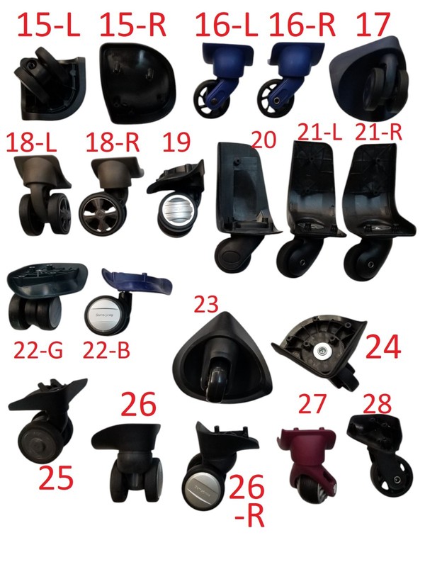 Luggage Replacement Wheels Suitcase Part Spinner Wheel Assorted Brands gallery