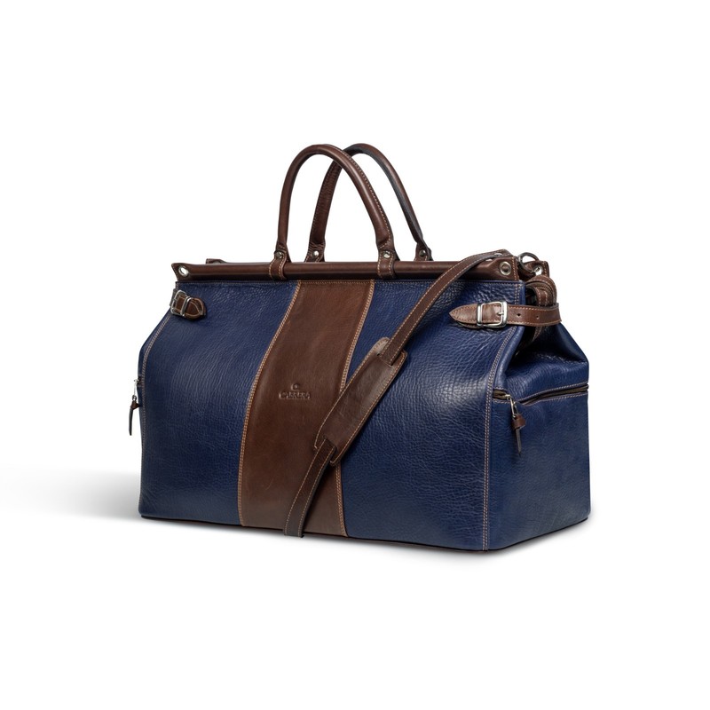 Cabrera Handmade Argentinian Full Grain Leather Duffle Bag Artisan Weekender 22" gallery