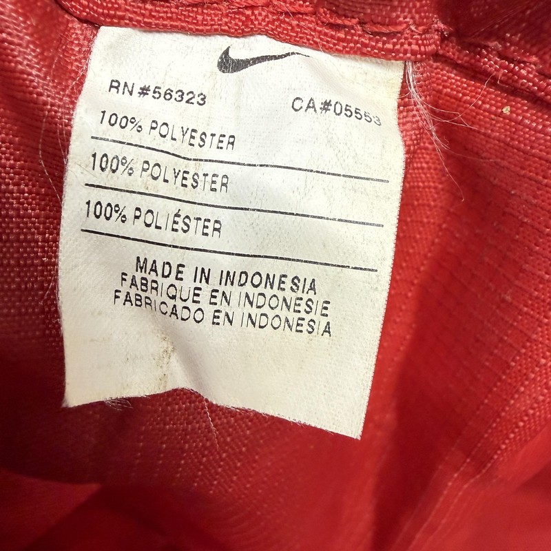 Nike Red Drawstring Backpack 16in Gym Sack Bag Mens Lightweight Sports Travel gallery