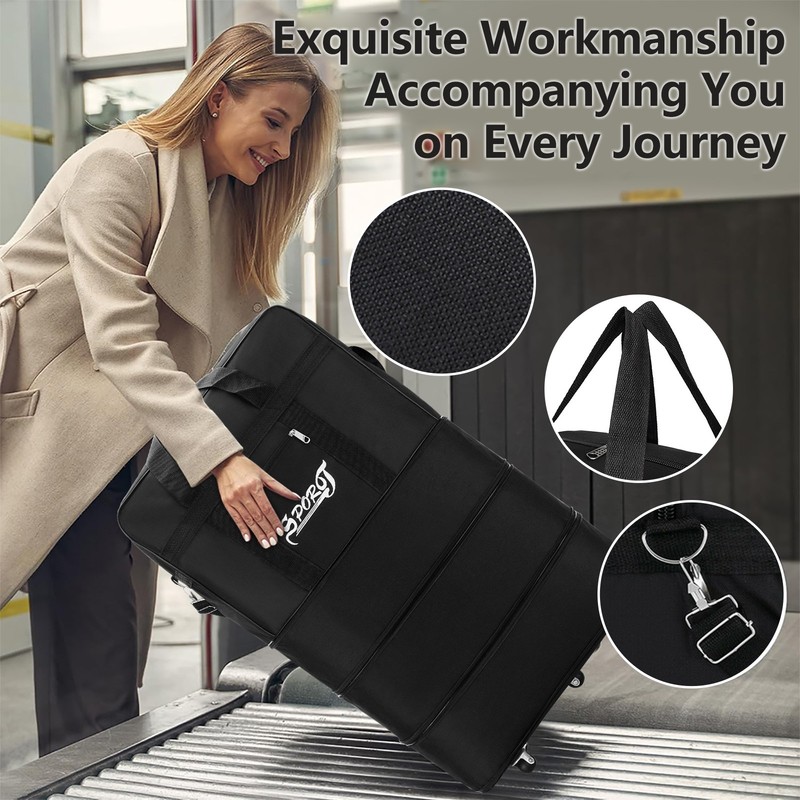 32" 42" Expandable Rolling Duffle Bag w/ Wheels Carry On Collapsible Luggage Bag gallery