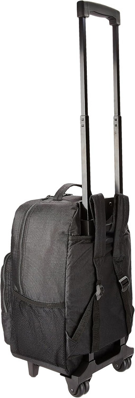 Double Handle 17" Rolling Backpack, Black gallery