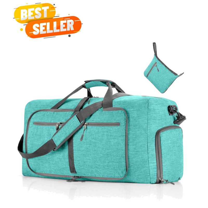 Compact 65L Overnight Duffle – Lightweight & Foldable with Multiple Compartments
