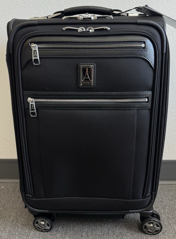 TRAVELPRO Platinum Elite 21" Expandable Carry-On Spinner Luggage, Shadow Black gallery