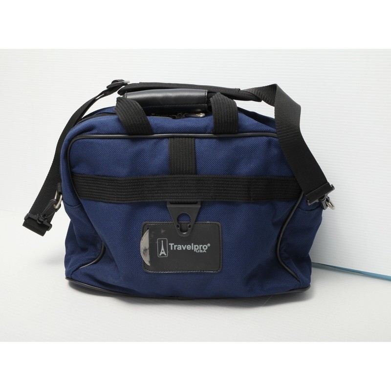 Travelpro Shoulder Bag Unisex Navy Blue Ballistic Nylon Carry On Travel Bag