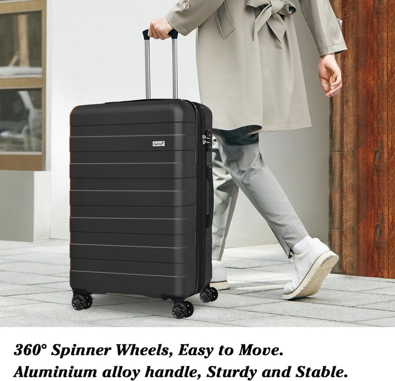 Keytang Zebra Light Weight Hardside Expandable,3 Piece Luggage Set（20/24/28） gallery