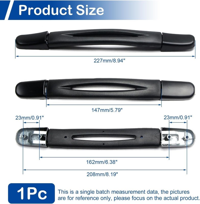 Effortless Install Plastic Handle (9.06" L) for Efficient Luggage Replacement gallery