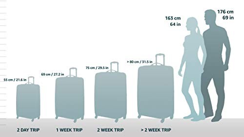 ROCKLAND LONDON HARDSIDE EXPANDABLE LUGGAGE SPINNER WHEELS CARRY-ON 20-INCH BLUE