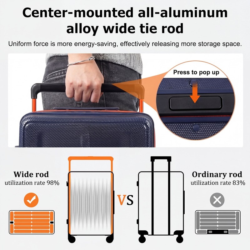 Expandable Luggage 20in 26in 30in Lightweight Hardshell Suitcase with TSA Lock gallery