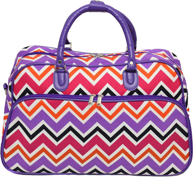 Chevron 21-Inch Carry-On Shoulder Duffel Bag