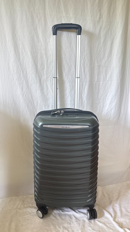$480 New SAMSONITE Spin Tech 6 Carry-On Spinner Luggage Green 20" Hardcase gallery