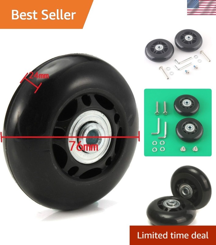 Versatile 2.95” Replacement Wheels for Suitcases & Inline Skates – Heavy Duty