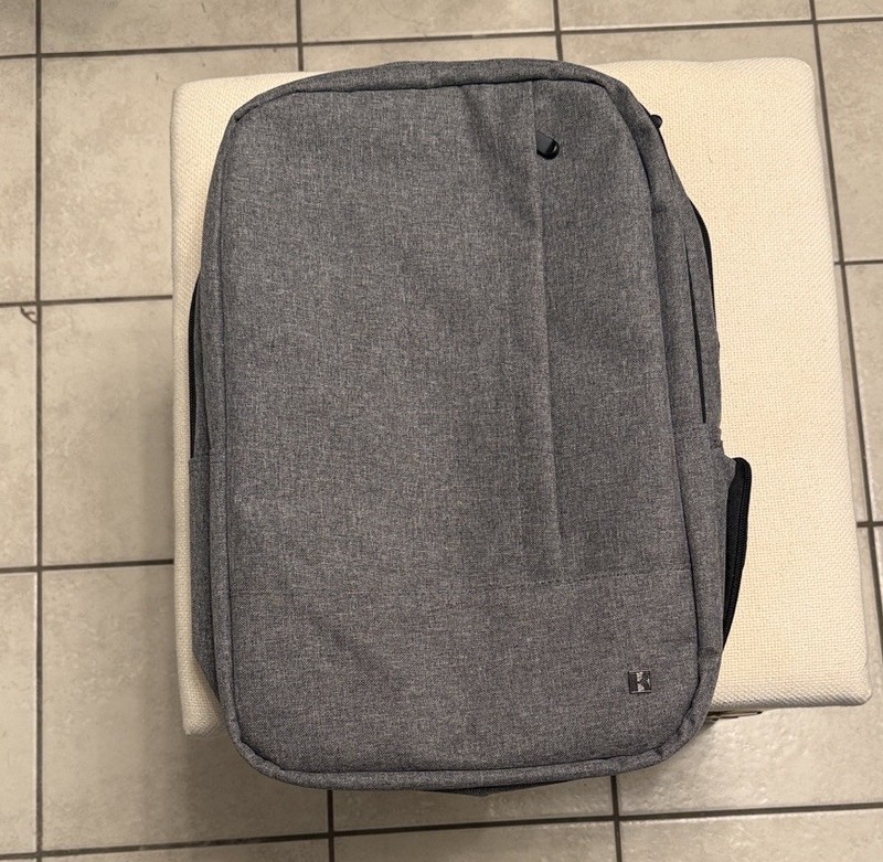 Kapston Pierce Backpack, Gray And Black, Sleek Modern Design