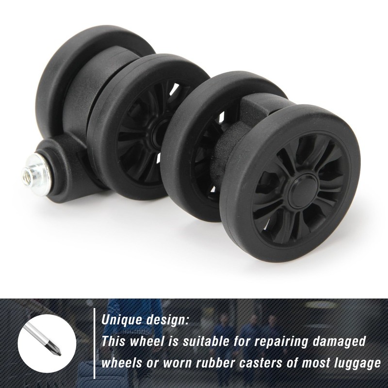 4 Pcs Suitcase Replacement Wheels - Wear-Resistant Spinner Wheels for Repair gallery