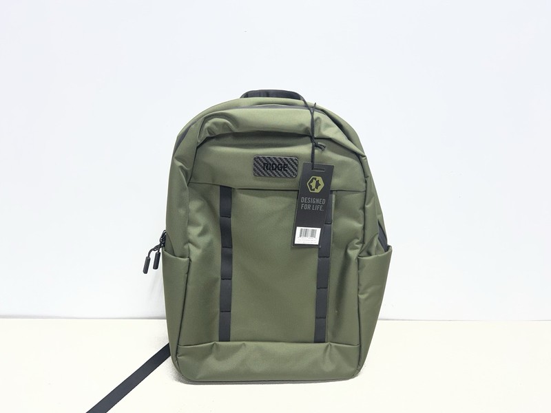 The Ridge Wallet - Commuter Backpack - Matte Olive - Green -