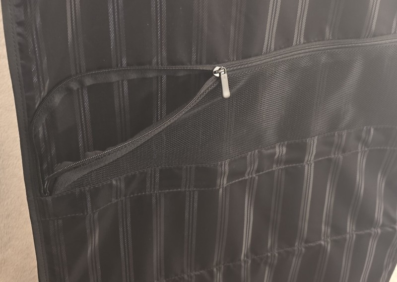 Garment Bag Black Adjustable Loop Opened Top And Button 20"×37" gallery