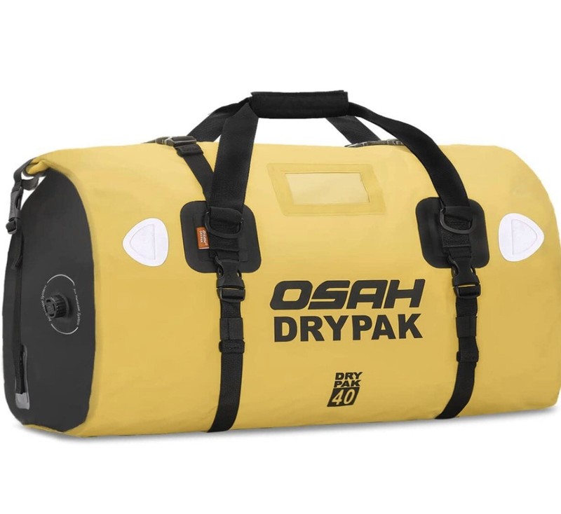 500D PVC Waterproof Reflective Tail Duffle Bag Saddle Dry Luggage 40L