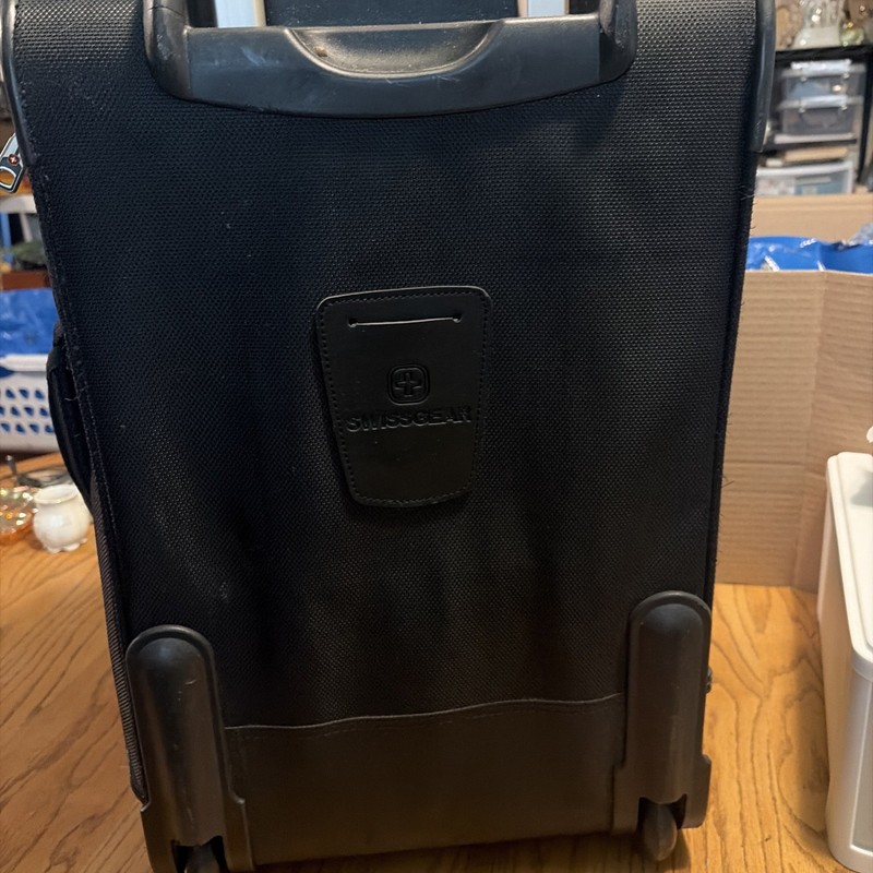 SwissGear Softside Expandable Spinner Carry-On Black Luggage Suitcase 20" Pocket gallery