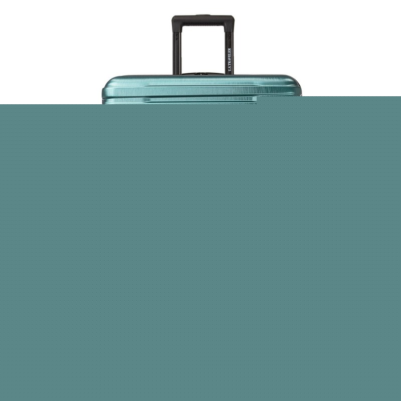 U.S. Traveler Boren 30″ Large Check Hardside Spinner Luggage Port – Teal
