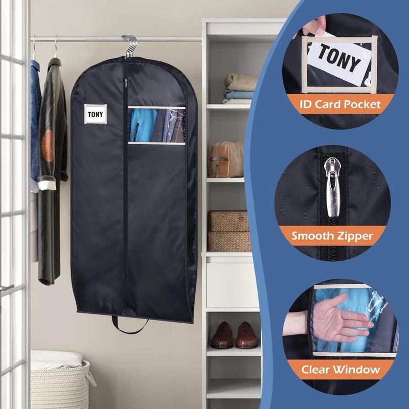 43" Suit Bags for Men Travel, Travel Garment Bag Carry On, Durable Thick gallery
