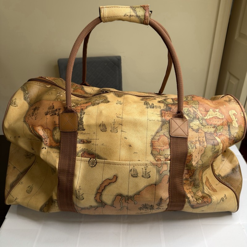 Kada Collection World Map Duffle Bag, Carry-On Traveler Weekender. gallery