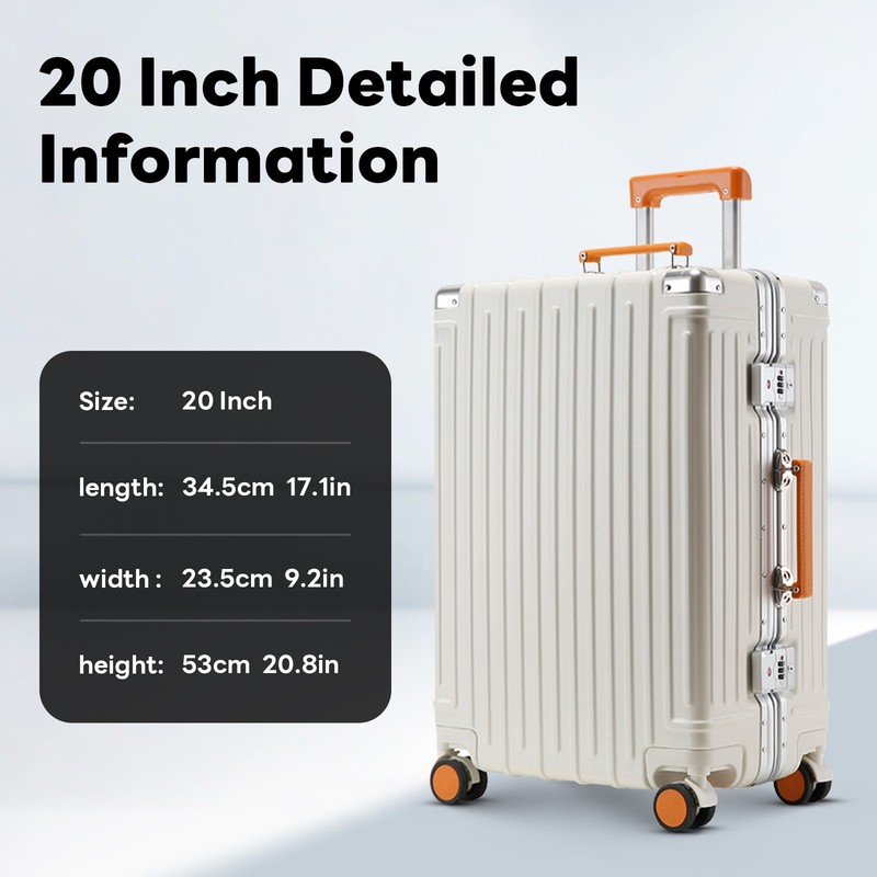 20"Carry On Hardshell Spinner Suitcase USB Port Cup Phone Holder TSA Lock Travel gallery