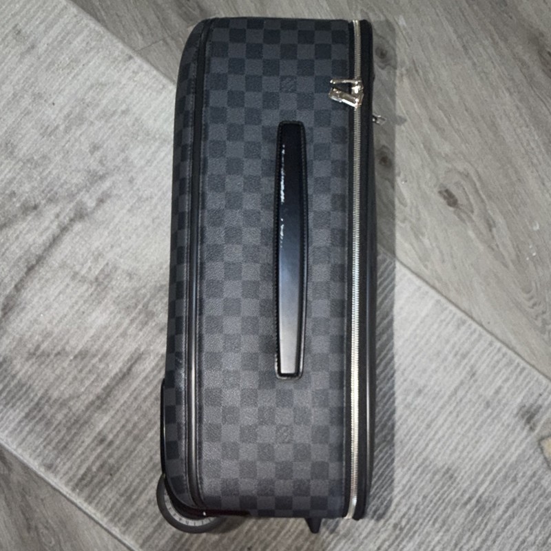 Authentic Louis Vuitton Damier Graphite Carry-On Pegase 55 Rolling Suitcase gallery