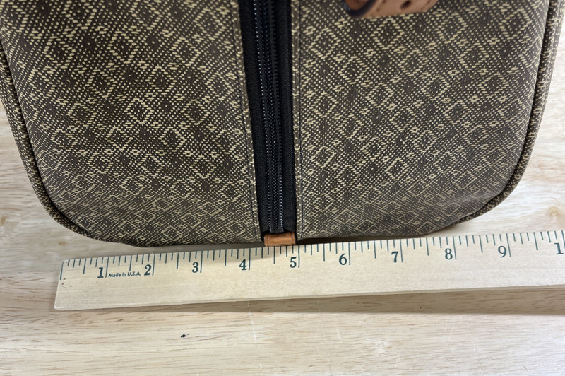 Hartmann Wings Jacquard Diamond Pattern 20" Leather Shoulder Bag Weekend Bag gallery