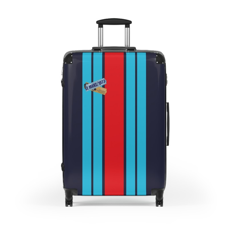 Martini Racing 1977 Le Mans Edition Roller Suitcase for Porsche Fans (S, M, L)