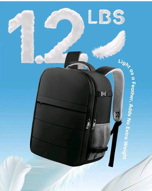 HOTOR Travel Backpack Flight Approved Carry on 15.6 Inch Laptop Black gallery