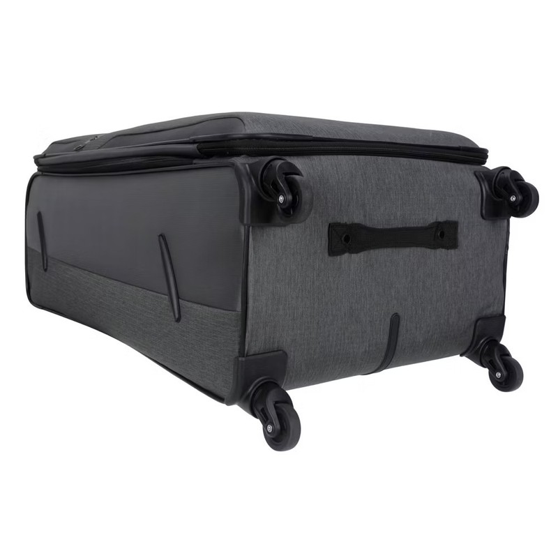 Skyline Softside Large Checked Spinner Suitcase - Gray Heather gallery