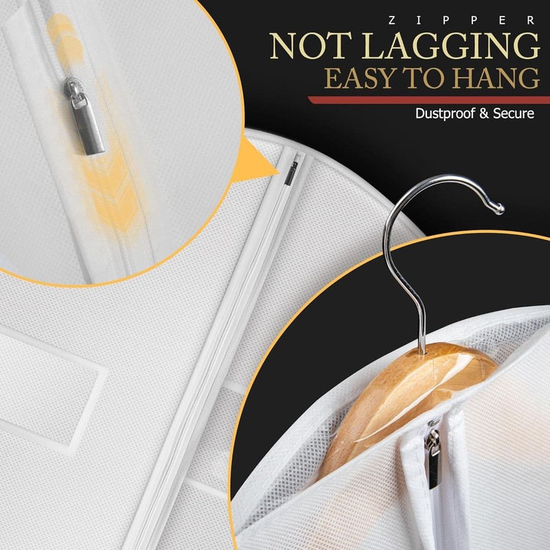 Versatile 40-Inch Zippered Suit Bag with Breathable Fabric for Travel & Storage gallery
