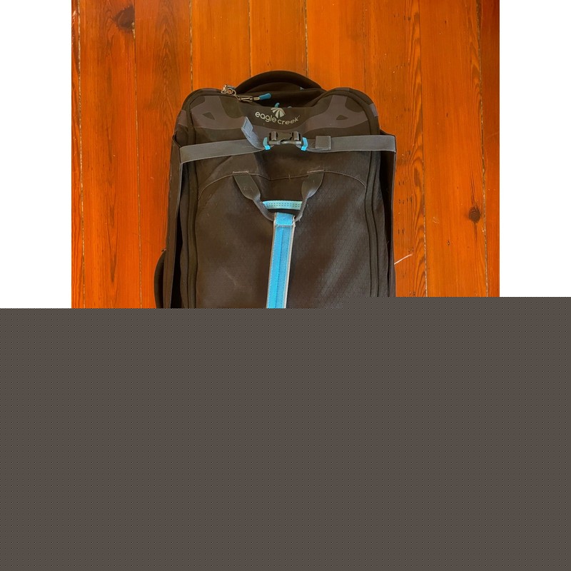 Eagle Creek Rolling Duffel Backpack Large Wheeled Travel Bag Black Blue gallery