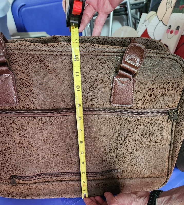 Soft Brown Duffle Bag, Unbranded, New, Never Used, 12.5" Tall & 19" Wide gallery