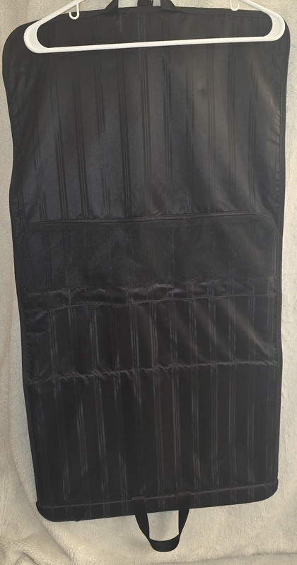 Garment Bag Black Adjustable Loop Opened Top And Button 20"×37" gallery