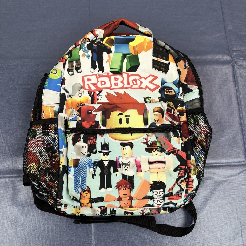 Roblox Multicolor 16″ Character Backpack Boys Laptop Compartment Bookbag School