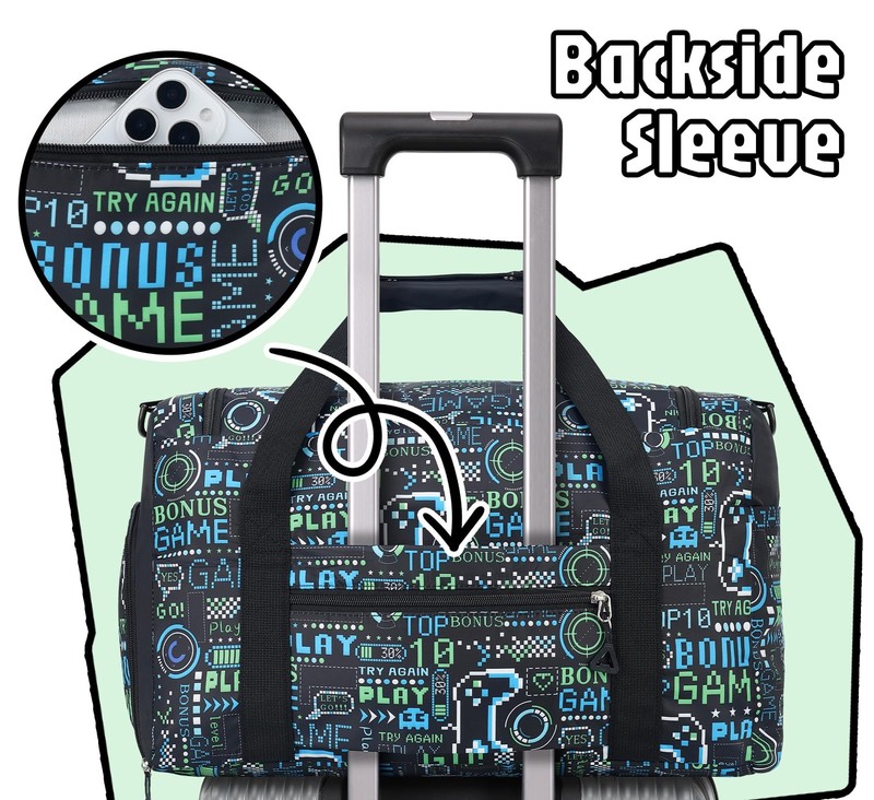 Foldable Duffle Bag for Girls,Overnight Bag with Shoe Compartment＆Wet Pocket,... gallery