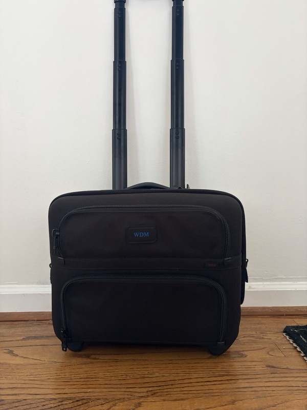 TUMI Alpha Compact Wheel Business Carry On Laptop Briefcase Luggage Bag 26124DH