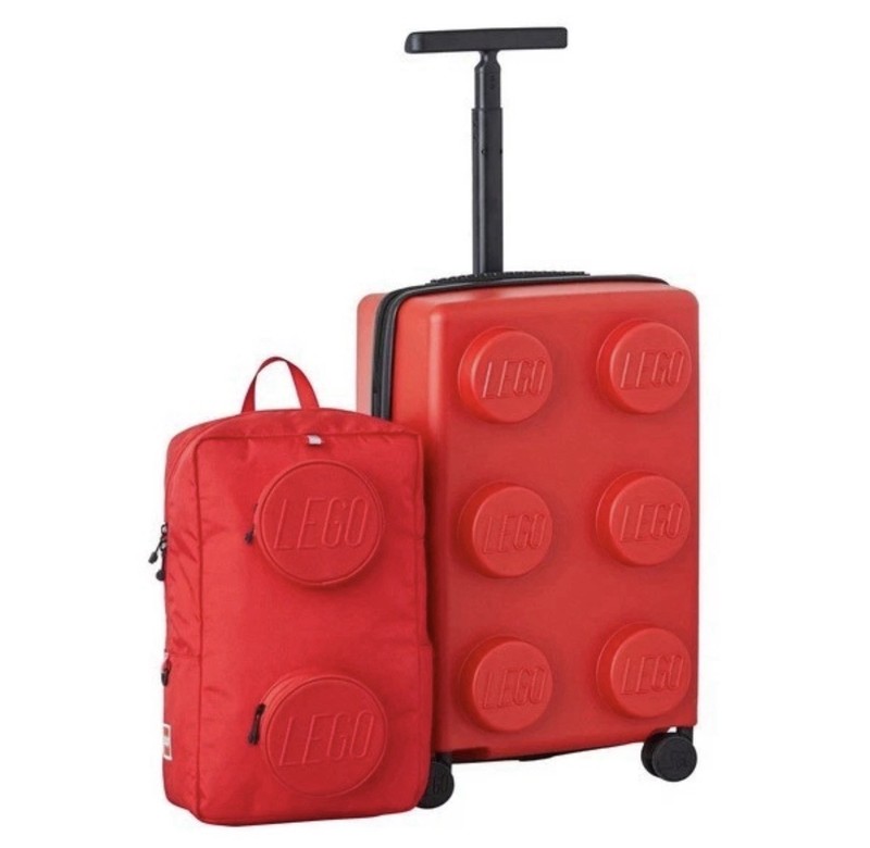 LEGO Luggage Two Piece Set – Carry On suitcase and Backpack in Red New In Box